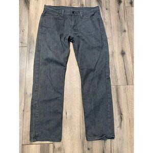 Levi Men’s 514 W 33 L 32 Gray Slim Straight Stretch Denim Jeans